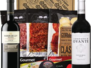 Wurst-Präsentkörbe – Tapas-Abend zu zweit mit Baron de Ley, Geschenk für Feinschmecker und Spanien-Fans, Spezialitäten aus Spanien, Geschenk für Männer und Frauen