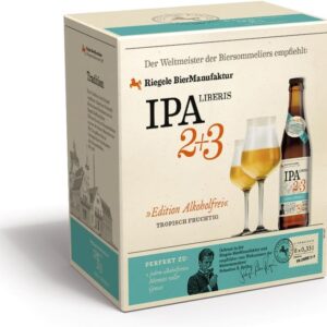 Riegele IPA Liberis 2+3 Gift Box Alcohol-Free IPA, Bavarian Craft Beer without Alcohol (8 x 0.33 L)