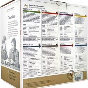 Riegele Beer Gift Set Brewing Art Selection Masterpieces of Brewing Art (8 x 0.33 L)