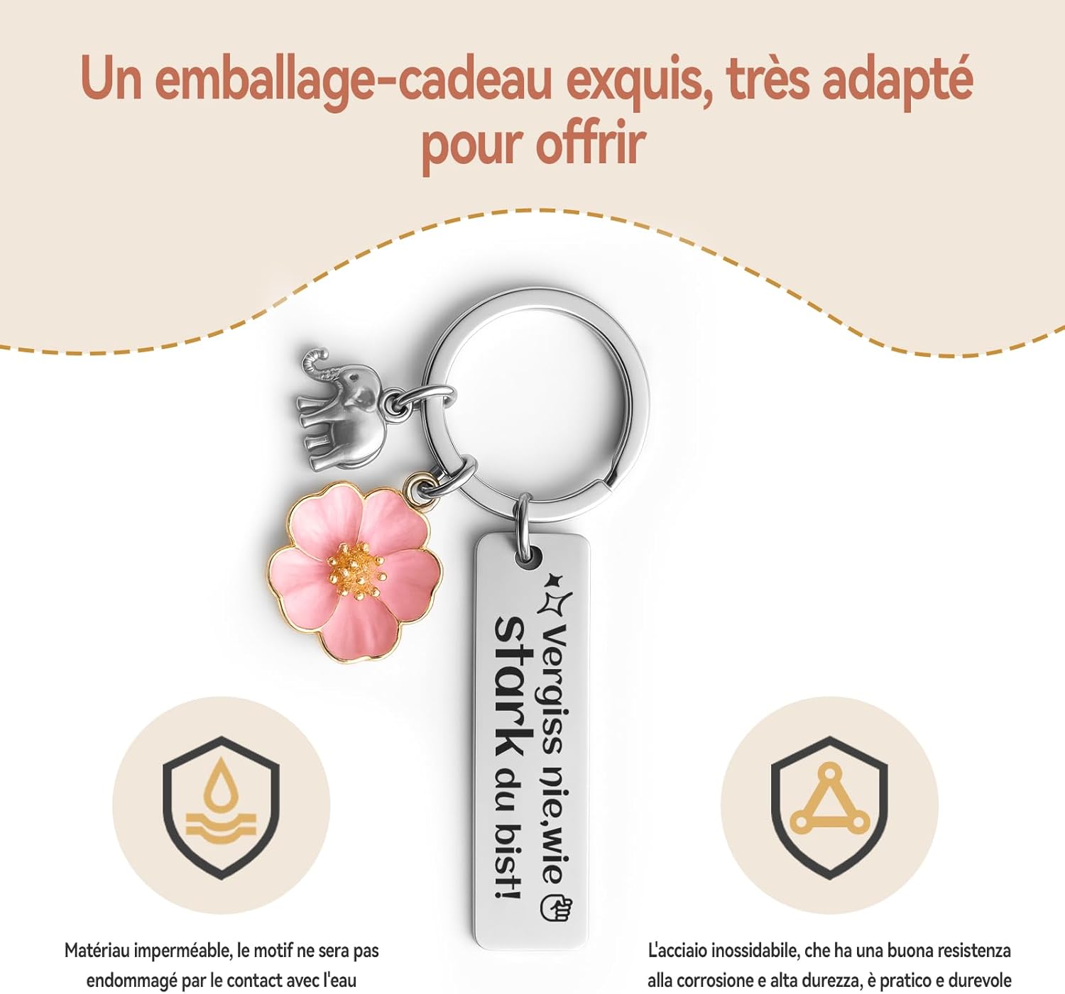 Gifts for Women Birthday Gift for Women Gift Keyring with Engraving Get Well Gifts Mum Sister Colleague Birthday Gift – Bild 4