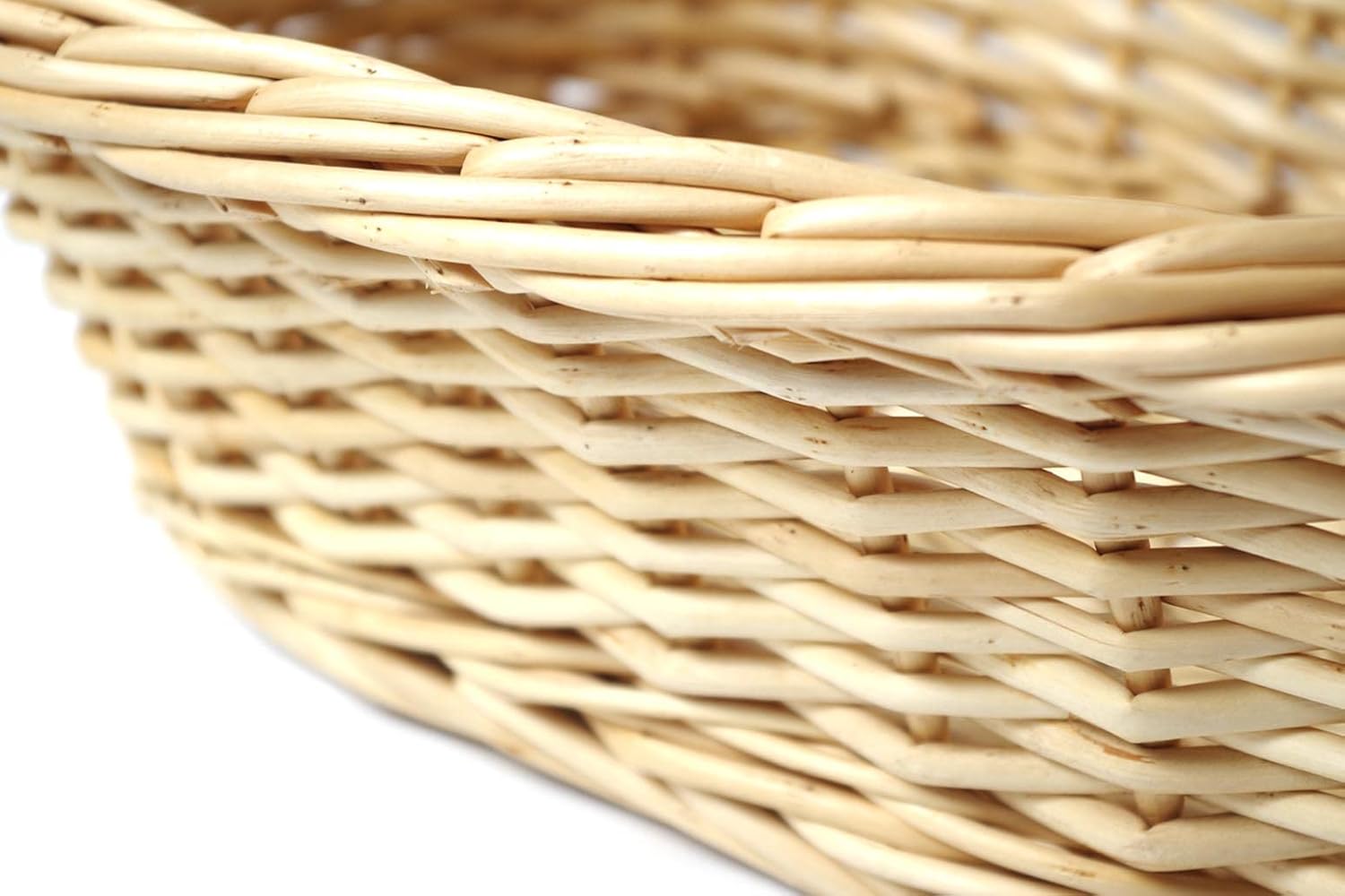 Kobolo Gift Basket / Gift Basket with Handle Made of Woven Willow - Size 3 48 x 41 x 16/51 cm – Bild 5