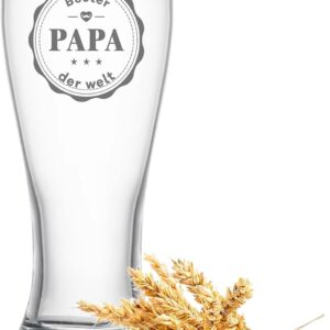 Father's Day Gift for Dad, 350 ml Beer Glass, Father's Day Gift for Men, Grandpa, Dad Gift for Grandpa, Husband for Father's Day, Christmas, Birthday