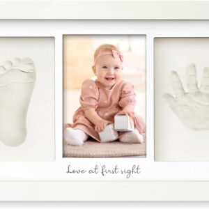 Baby Handprint and Footprint Maker Set, Plaster Casts, for Newborns, Baby Picture FrameBaby Footprint Maker Set, Plaster Casts, Baby Shower, Baby Imprint Set, Alpine White