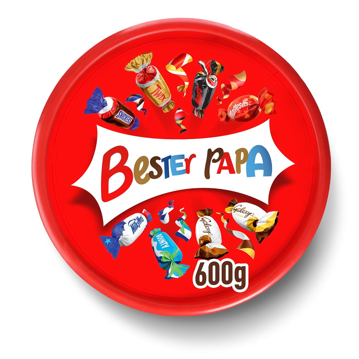 Celebrations "Bester Papa" Personalised Tin | Chocolate Mix | Father's Day | Gift Box | 1 x 600g Tin