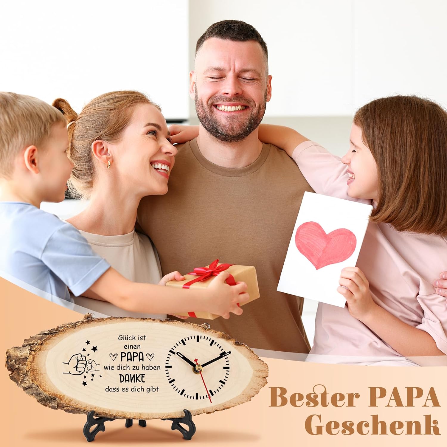 KAAYEE Father's Day Gift for Dad, Wooden Watch, Father's Day Gift, Dad Gift for Father's Day, Birthday, Valentine's Day, Birthday Gift, Easter Gift for Dad – Bild 2