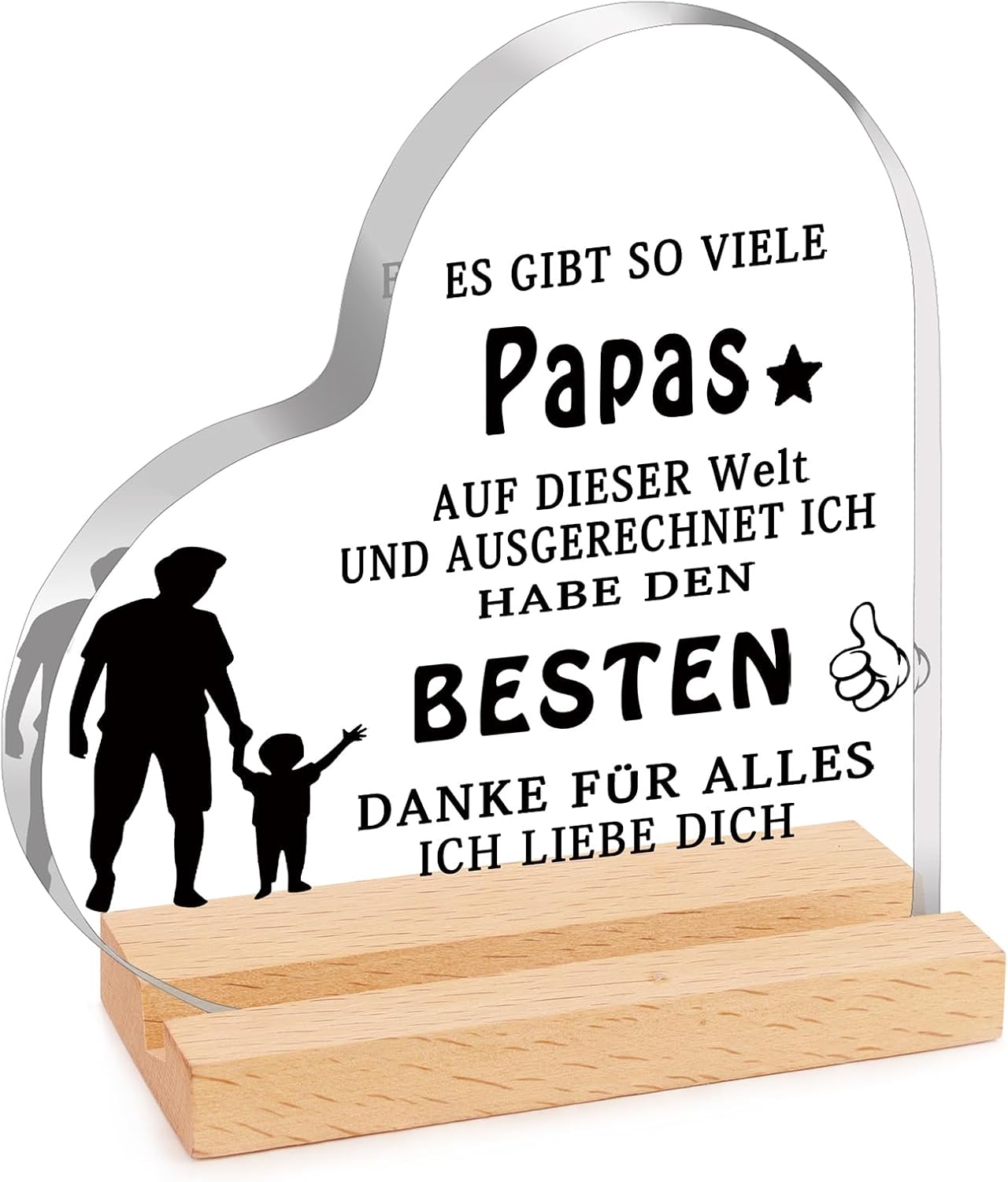 XIANNVXI Father's Day Gift Dad Gift, Birthday Gift for Dad, Gifts for Dad, Dad Gift from Daughter Son, Father's Day Gift, Best Dad Gifts, Father's Day Home Decoration Made of Acrylic
