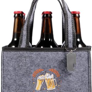 Men’s Handbag Beer Gifts for Men Birthday, Carry Bag Bottle Bag 6 Bottles, Funny Personalised Funny Men’s Gifts Beer Gifts