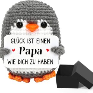 Mini Penguin Gifts for Dad, Dad Gifts, Best Dad Birthday Gifts from Daughter Son, Pocket Hug Penguin Doll, Father Gift for Christmas, New Year's Eve, Easter, Father's Day