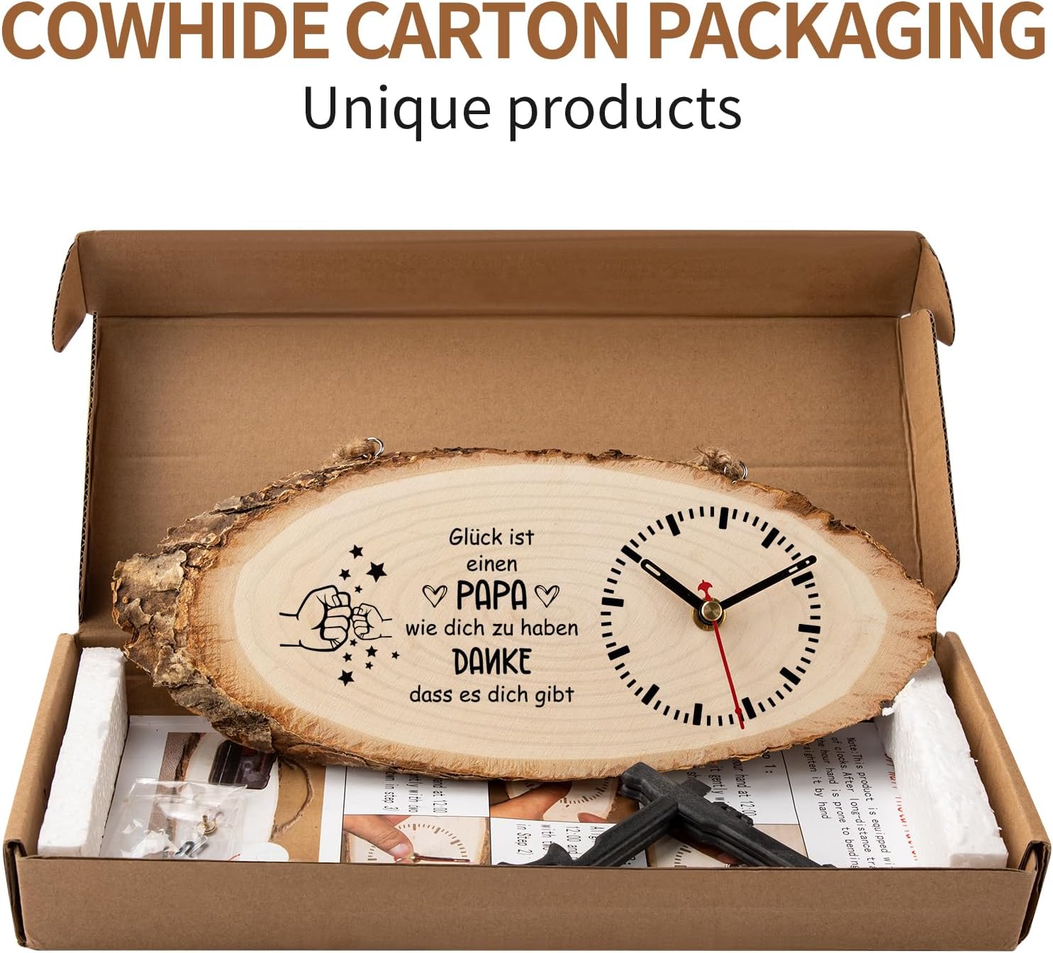 KAAYEE Father's Day Gift for Dad, Wooden Watch, Father's Day Gift, Dad Gift for Father's Day, Birthday, Valentine's Day, Birthday Gift, Easter Gift for Dad – Bild 8