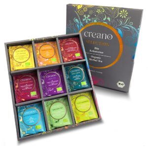 Creano Organic Herbal Tea Gift Set – 27 Organic Tea Bags in 9 Different Varieties – 54 g