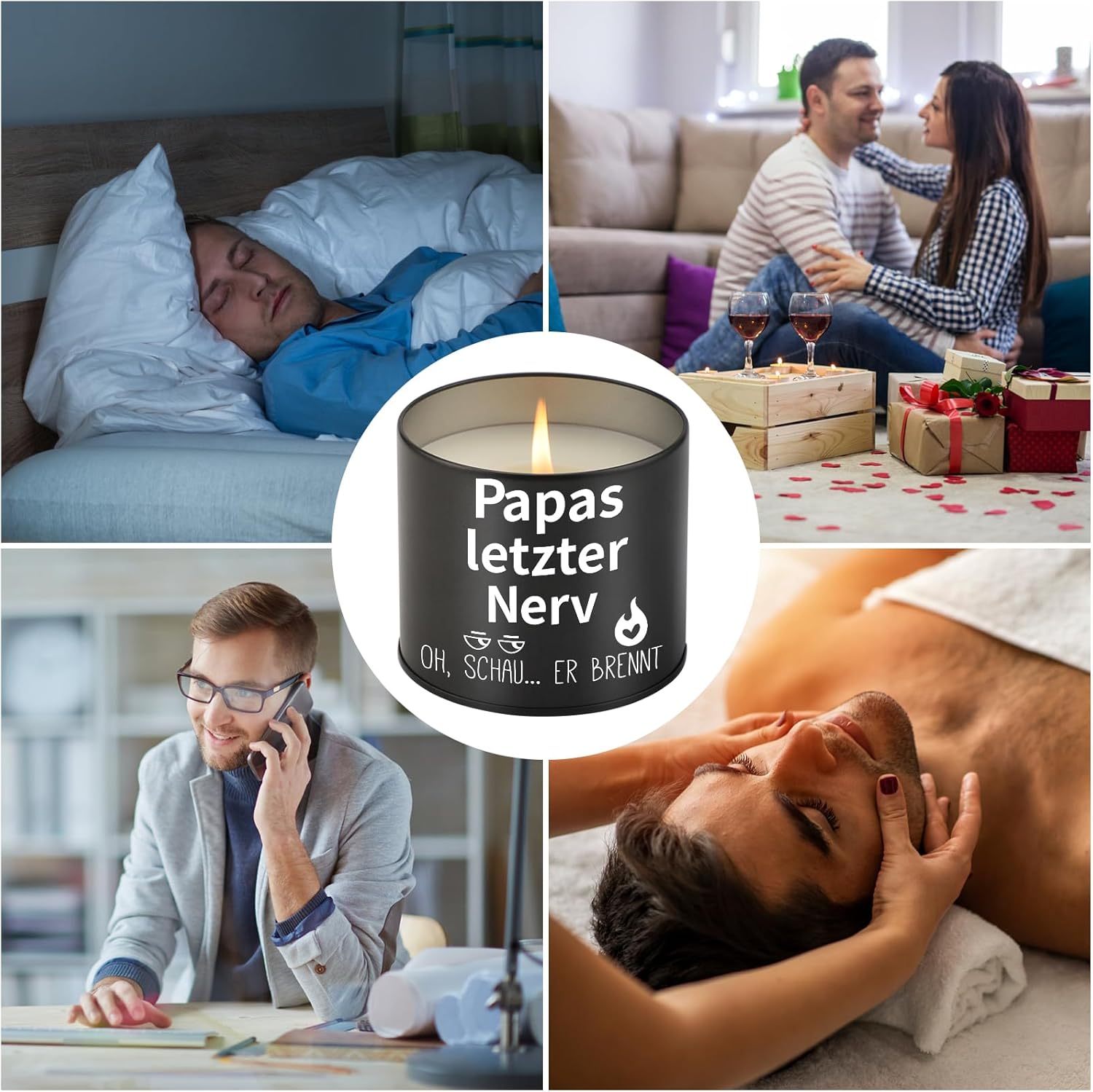 PRSTENLY Father's Day Gift for Dad, 9 oz Candle Birthday Gift for Dad, Gifts for Father, Grandpa from Children for Father's Day, Birthday, Christmas, Easter – Bild 5