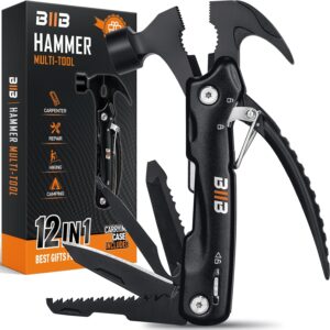 Biib multifunctional hammer, 12-in-1 gadgets for men, men’s advent calendar, gifts for men, cool tool, small gifts for dad or grandpa, DIYers, men, boyfriend