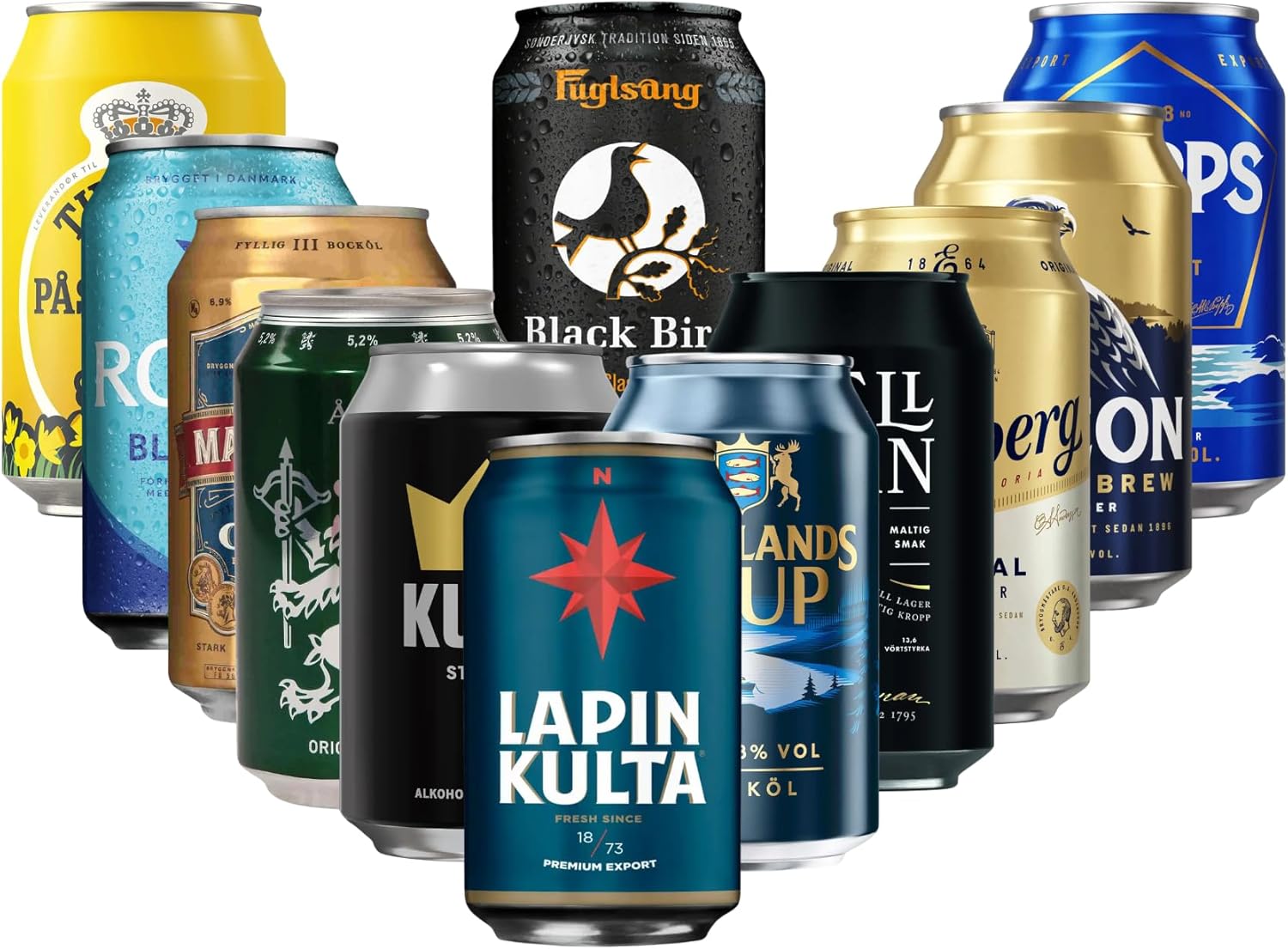 Nohawa Nordic Beer Tour Beer Tasting Package 12 x 0.33 L - Scandinavian Beer Gift Set with 10 Solid + 2 Seasonal Varieties - Beer Gift Box from Denmark, Sweden, Finland – Bild 6