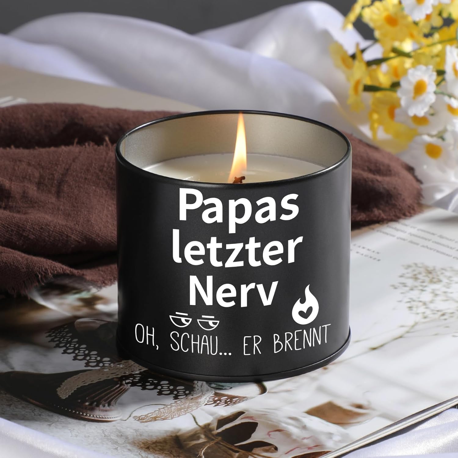 PRSTENLY Father's Day Gift for Dad, 9 oz Candle Birthday Gift for Dad, Gifts for Father, Grandpa from Children for Father's Day, Birthday, Christmas, Easter – Bild 4