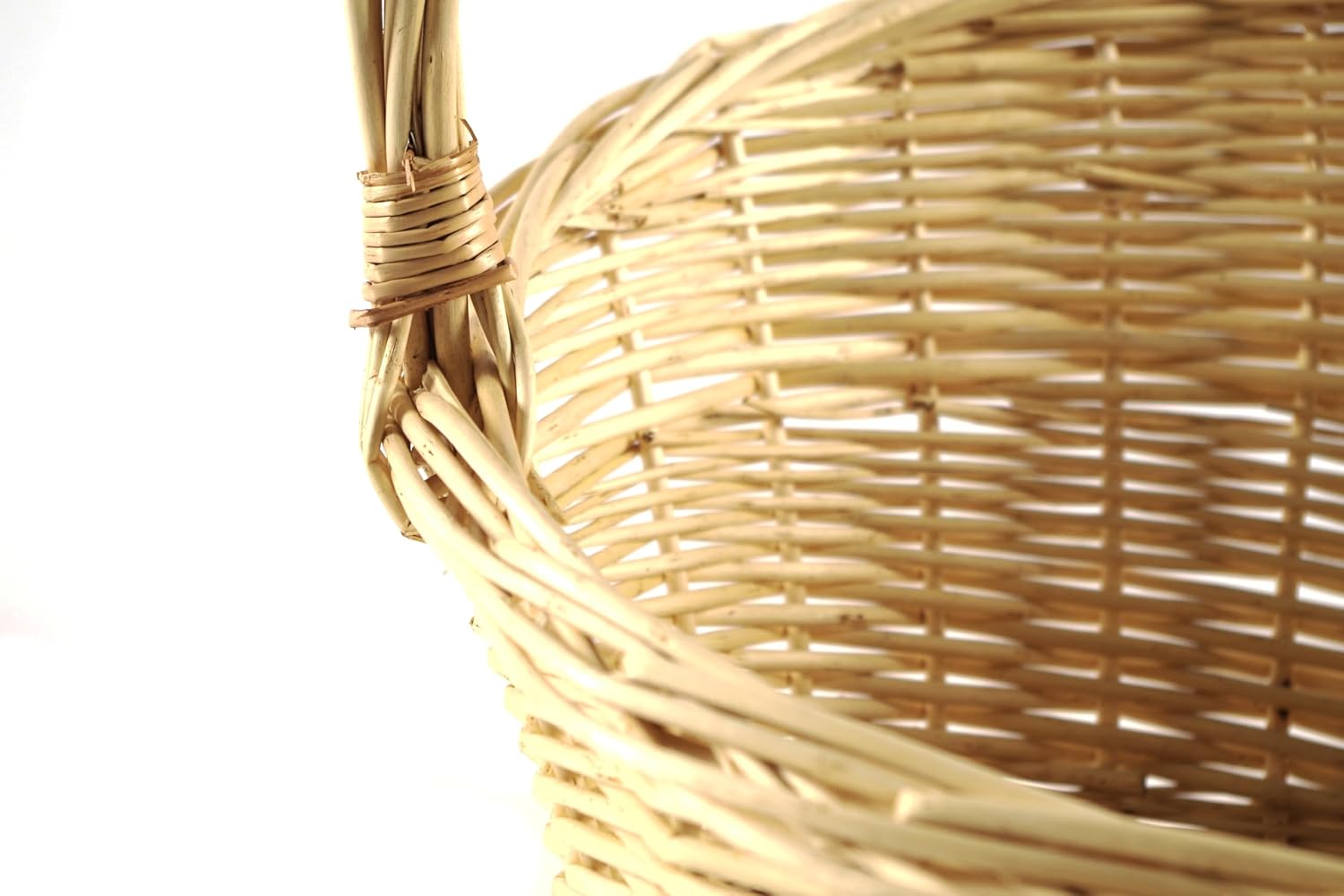 Kobolo Gift Basket / Gift Basket with Handle Made of Woven Willow - Size 3 48 x 41 x 16/51 cm – Bild 3