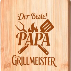 Father’s Day Gift for Dad, Multifunctional Bamboo Kitchen Board, Personalised Gift Father’s Day for Grandpa Men, Dad Gift for Father’s Day, Christmas, Birthday