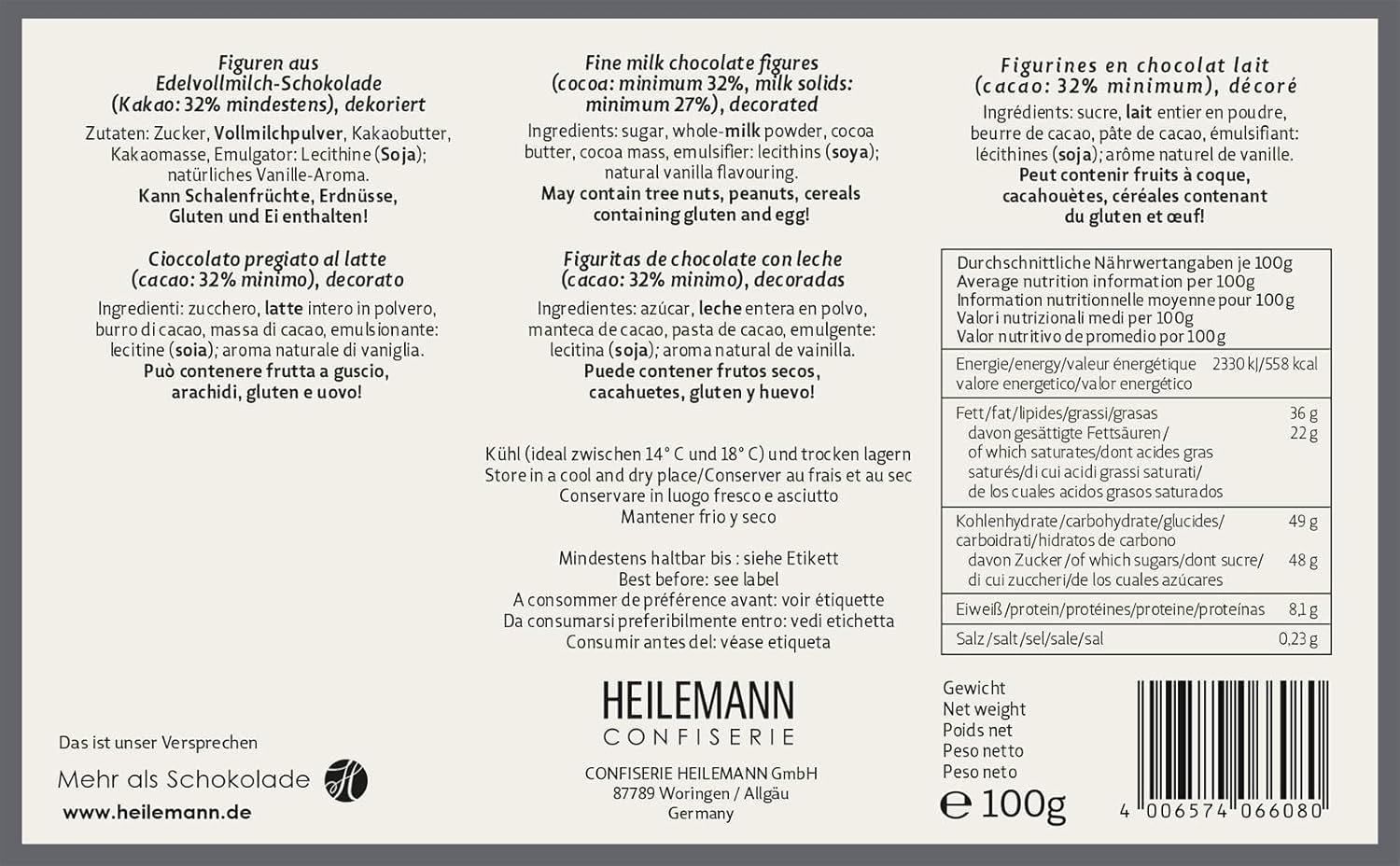Heilemann Chocolate Gift Packaging "Tools" Fine Milk 100 g – Bild 2