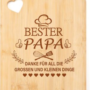 Father's Day Gifts for Dad, Bamboo Chopping Board, Father's Day Gifts for Best Dad, Birthday, Christmas, Easter Gift, Birthday Gift for Dad from Grandson
