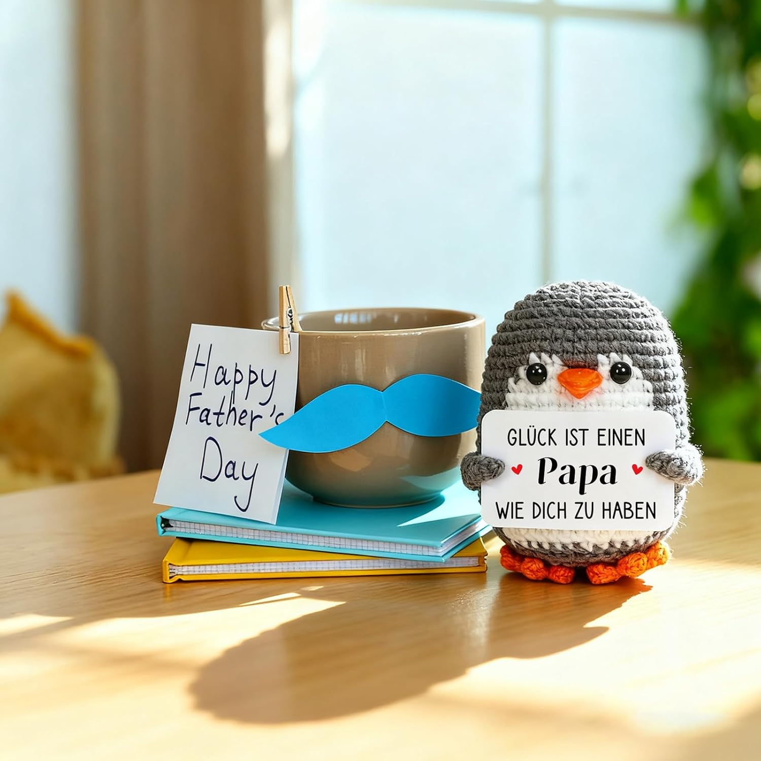 Mini Penguin Gifts for Dad, Dad Gifts, Best Dad Birthday Gifts from Daughter Son, Pocket Hug Penguin Doll, Father Gift for Christmas, New Year's Eve, Easter, Father's Day – Bild 5