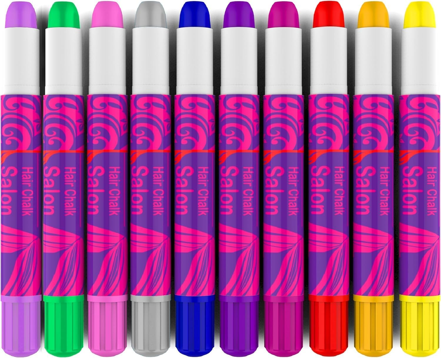 Desire Deluxe Hair Chalk Gifts for Girls, for Hair Dyeing Toy for Christmas, 10 Washable Hair Dye Pens for Fancy Dress, for Children Aged 3 4 5 6 7 8 9 11 Years – Bild 2