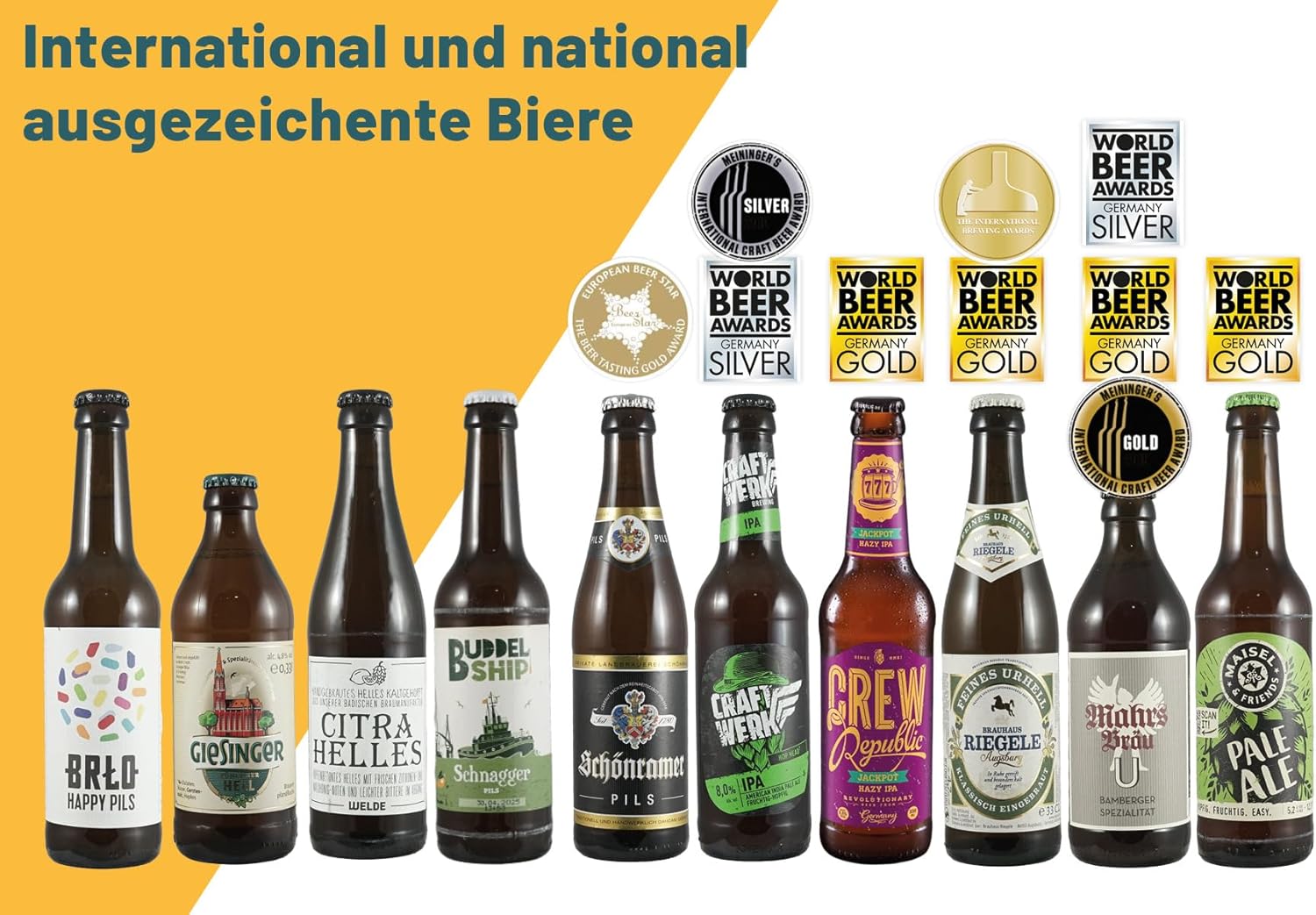 Cheers Suitcase - Premium Beer Gift Package - 10 x 330 ml Craft Beer Bottle - Beer Gift for Men - Tasting at Home, Men's Handbag, Birthday Gift for Men, Father's Day Gift – Bild 3