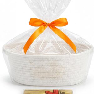 Empty Gift Basket, Basket for Gifts, Gift Baskets for Filling, Empty Gift Baskets, Gift Baskets for Christmas, Birthday, Wedding, with 15 cm Tie Wire