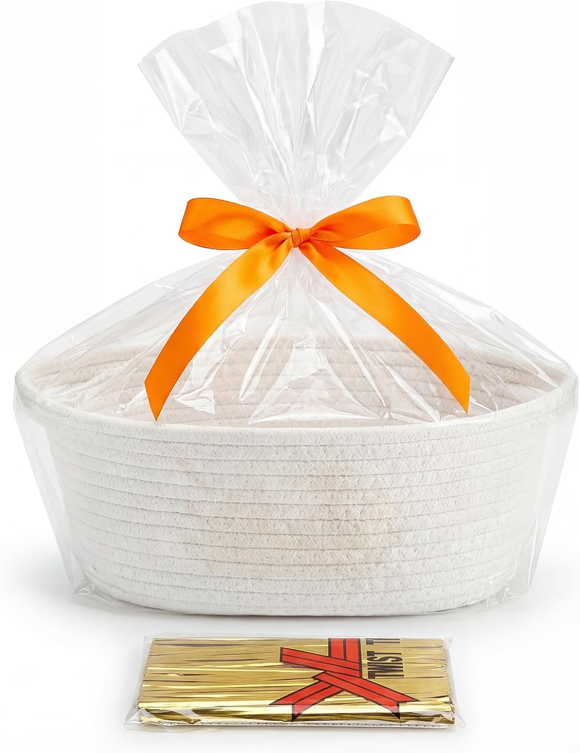 Empty Gift Basket, Basket for Gifts, Gift Baskets for Filling, Empty Gift Baskets, Gift Baskets for Christmas, Birthday, Wedding, with 15 cm Tie Wire