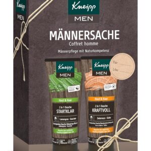 Kneipp Gift Set Men’s Thing, 2 in 1 Men’s Showers by Kneipp in Original Size, Wellness Gift for Men, Kneipp Men: Men’s Care with Nature Competence, 2 x 200 ml