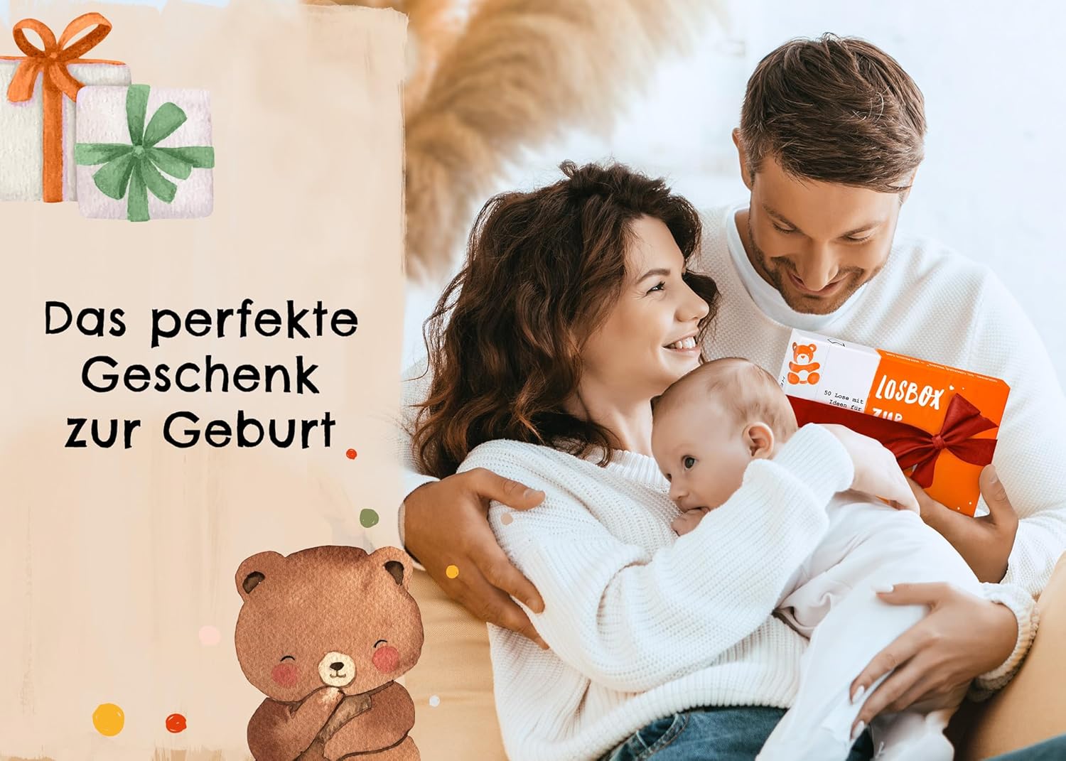 Losbox for Birth – The Birth Gift for Mum, Dad & Baby, 50 Lots with Wonderful Ideas for the First Year, Gift for Birth for Girls and Boys and Gift Idea for Expecting Parents – Bild 5