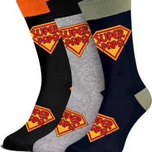 Father's Day Gift for Dad, 3 Pairs of Men's Socks 43-46, Gift Father's Day for Grandpa Men, Dad Gift for Father's Day, Christmas, Birthday