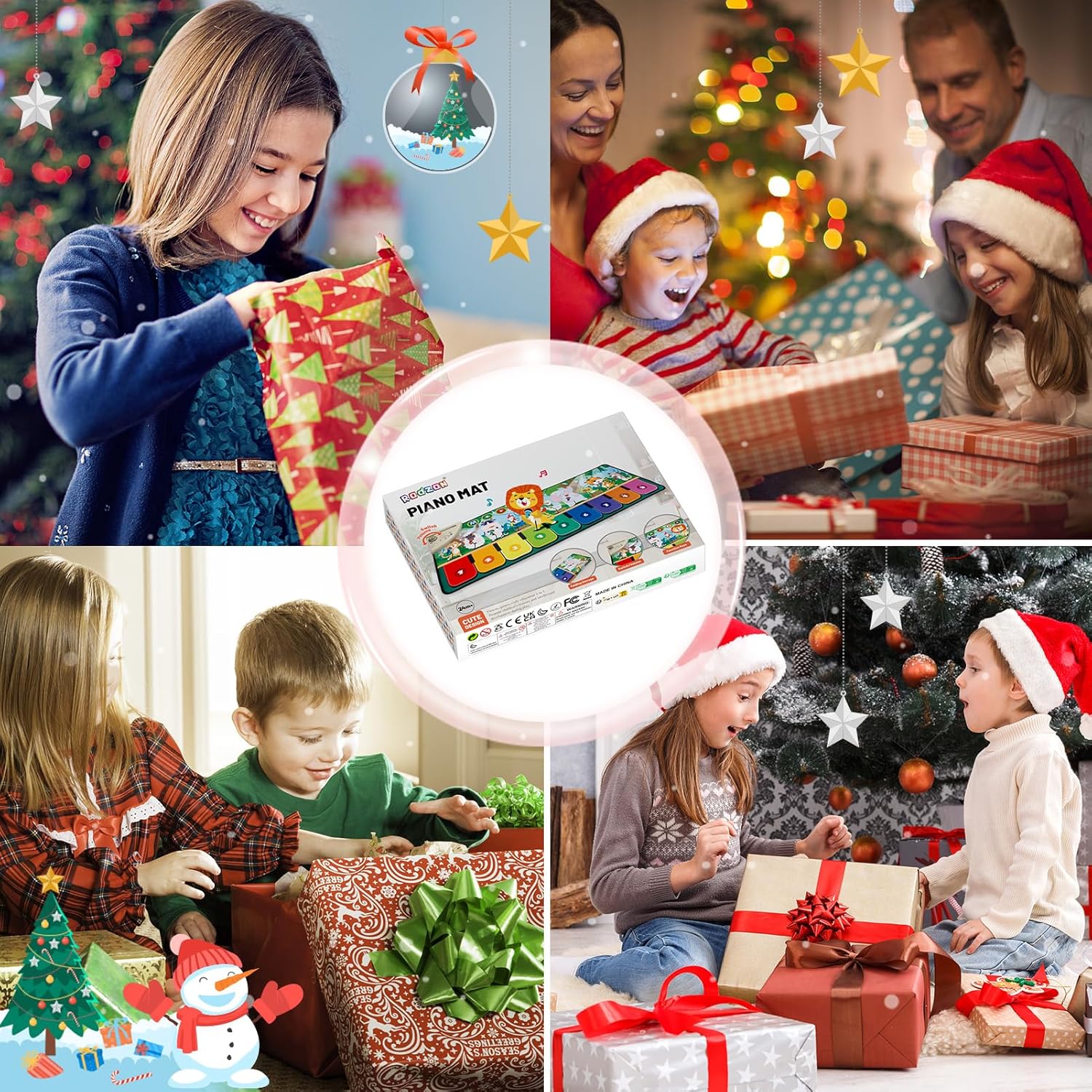 Rodzon 63301 Baby Toy from 1 Year, Music Mat Children 19 Songs 10 Animals, Children's Toy from 1 2 3 Years Piano Mat Gift Girls Boys Christmas Birthday – Bild 7