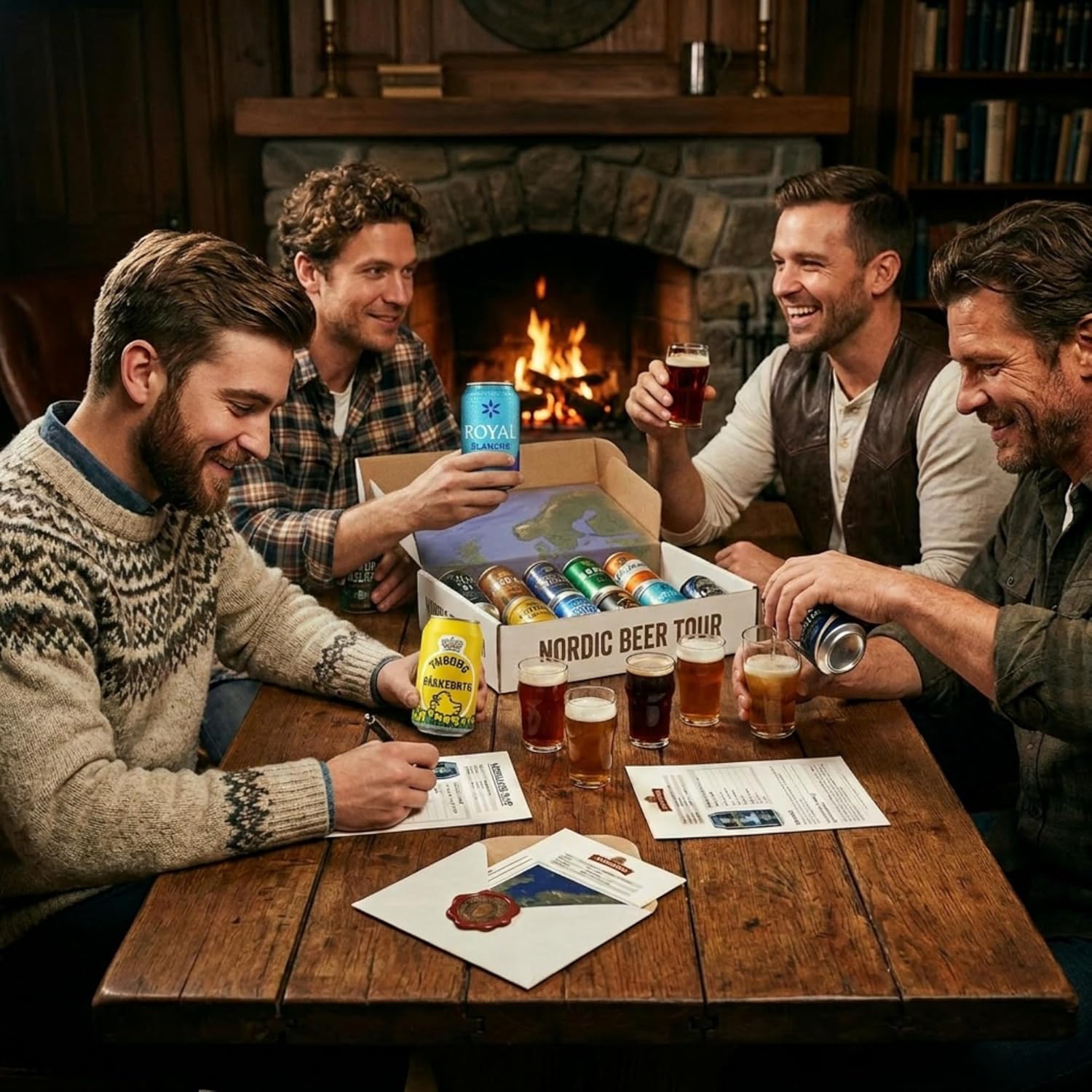 Nohawa Nordic Beer Tour Beer Tasting Package 12 x 0.33 L - Scandinavian Beer Gift Set with 10 Solid + 2 Seasonal Varieties - Beer Gift Box from Denmark, Sweden, Finland – Bild 4