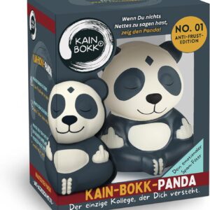 GLÜCKSGUT Kain BOKK Panda | Squishy Buddha | Funny Anti-Stress Gift for Office Colleagues Farewell Students School