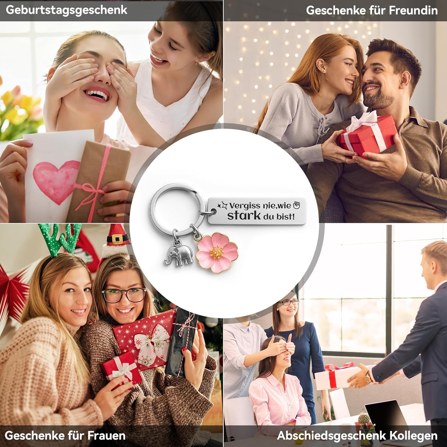 Gifts for Women Birthday Gift for Women Gift Keyring with Engraving Get Well Gifts Mum Sister Colleague Birthday Gift – Bild 5
