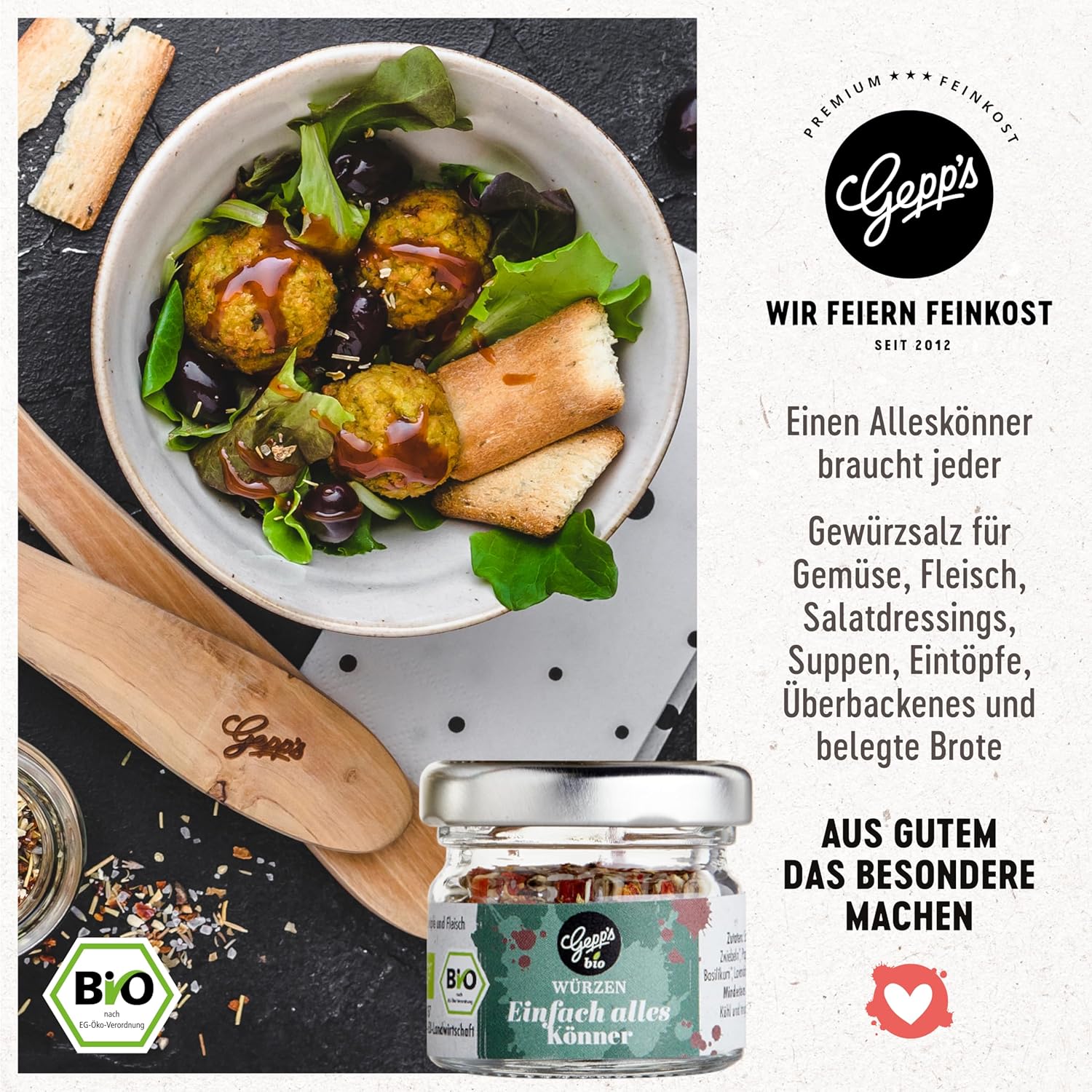 Gepp's Delicatessen Wonder Bag ‘Herzlichen Glückwunsch’ (Congratulations) Gift Set with Delicacies, Gift Filled with Small Items for Girlfriend, Colleagues, Teachers, Culinary Gift Idea for Men, Women – Bild 4
