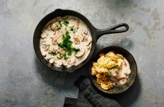 Veganes Champignonrahmsauce Rezept | Küchengötter