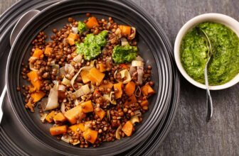 Linsen mit Feldsalatpesto Rezept | Küchengötter