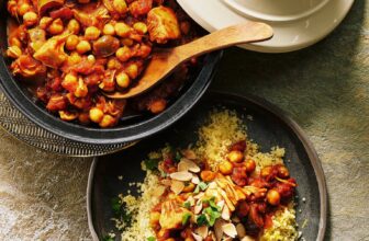 Jackfrucht-Tajine mit Zitruscouscous