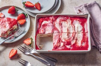 Erdbeer-Lasagne mit Erythrit Rezept | Küchengötter