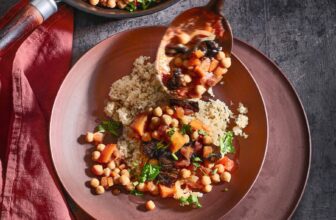 Couscous mit Pflaumen-Kichererbsen
