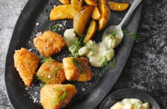 Fish & Chips mit Gurkenremoulade