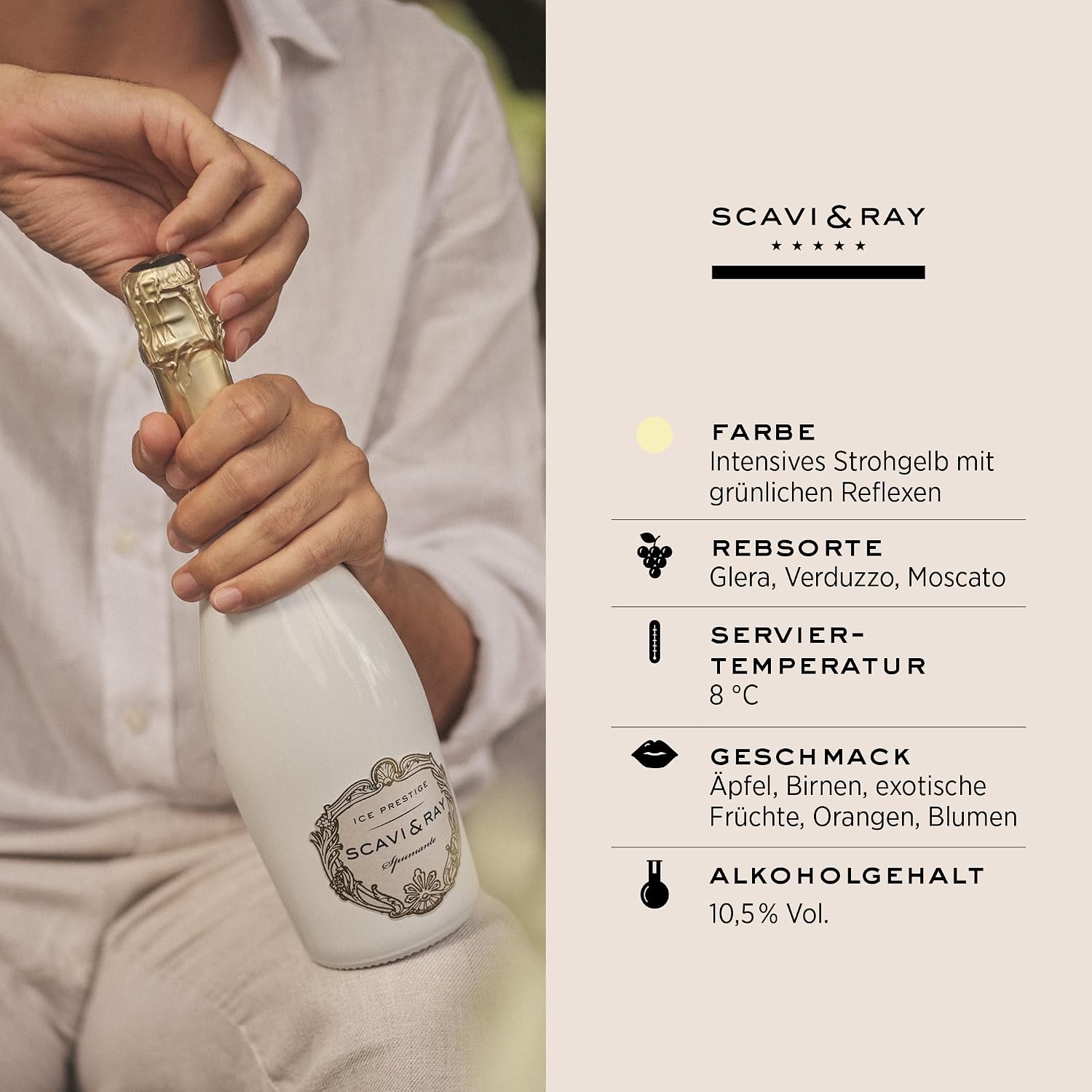 SCAVI & RAY Ice Prestige Gift Set with Design Glass 0.75 L – Bild 3