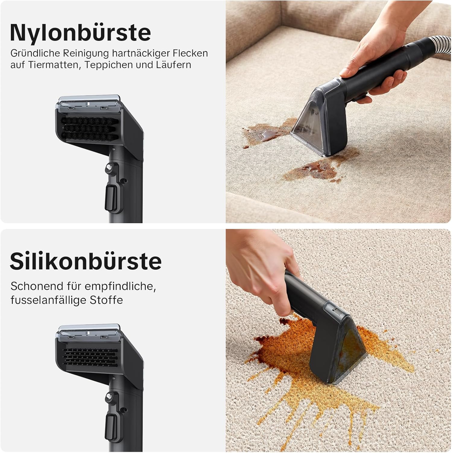 Lubluelu Upholstery cleaner device, 1400 W, 20 kPa, heats water in 10 – Bild 7