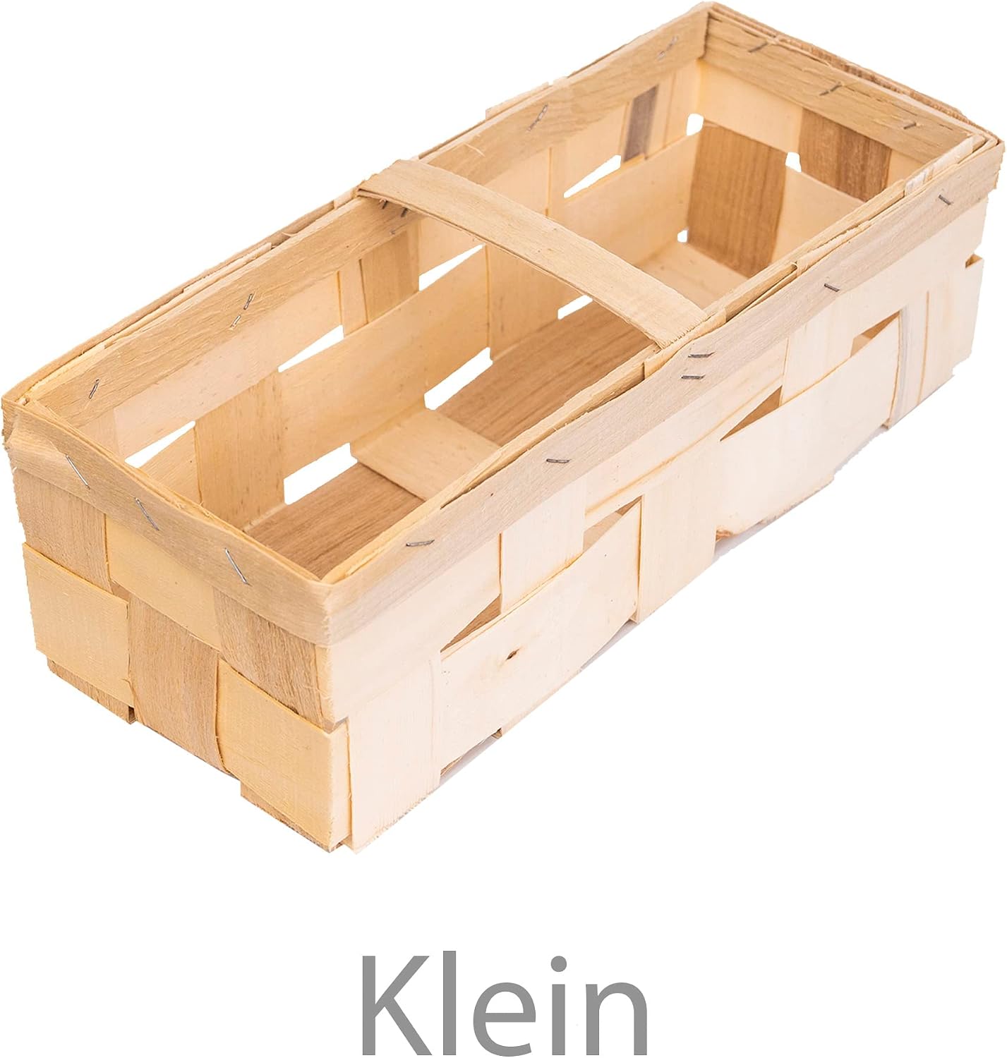 IFLO® Chip Basket Rectangular Light 28.5 x 11.5 x 7.5 cm / 37 x 15 x 11 cm Country House Kitchen & Household Harvest Storage Set of 8 – Bild 2