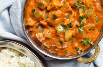 Kadai Paneer. Indisches Curry.