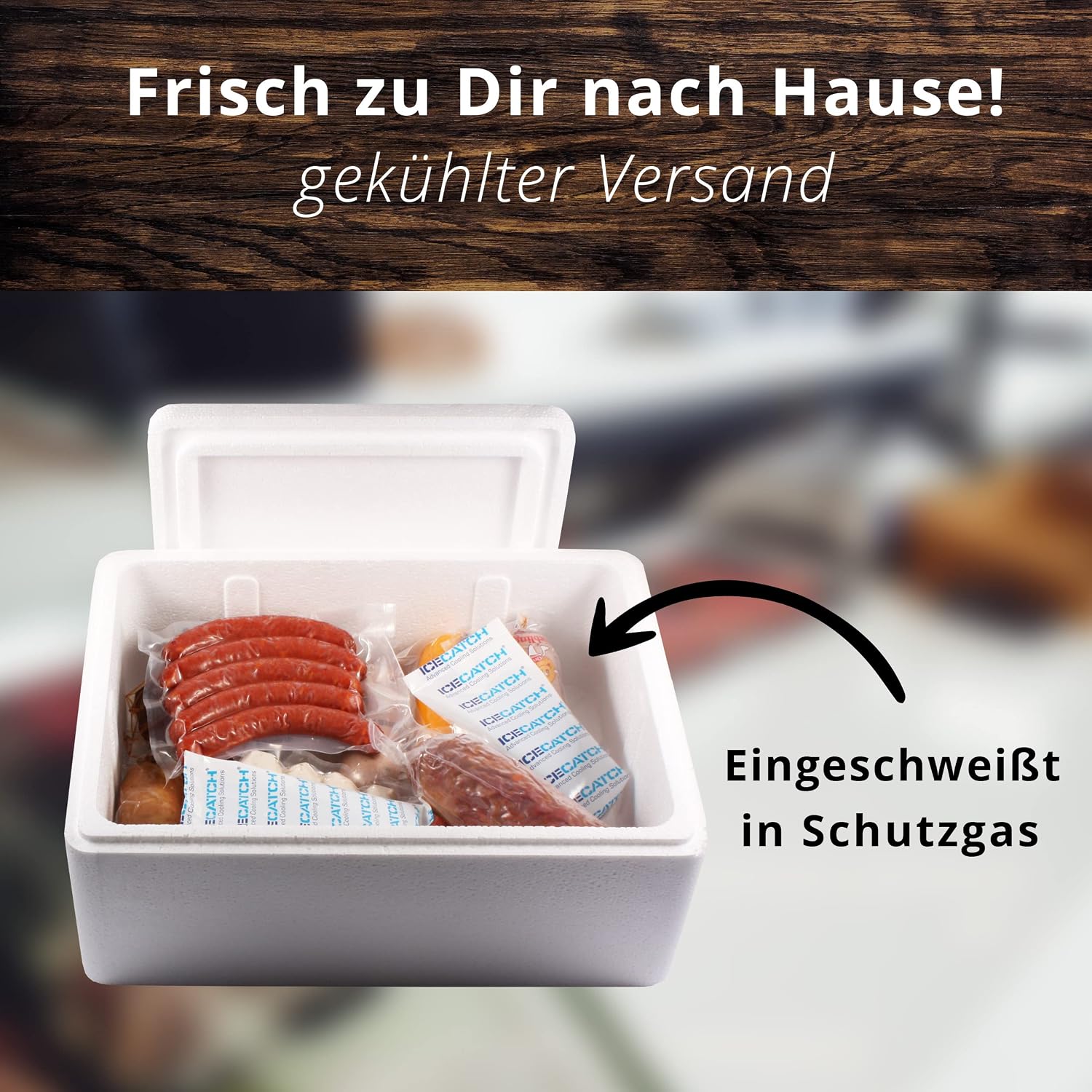 Landmetzgerei Schiessl Bavarian Tasting Package 2.5 kg | Homemaker Sausage, Liver Cheese, Ham, Salami, Bacon | Gluten Free & Lactose Free | Top Quality from Own Slaughter as Gift Set – Bild 3