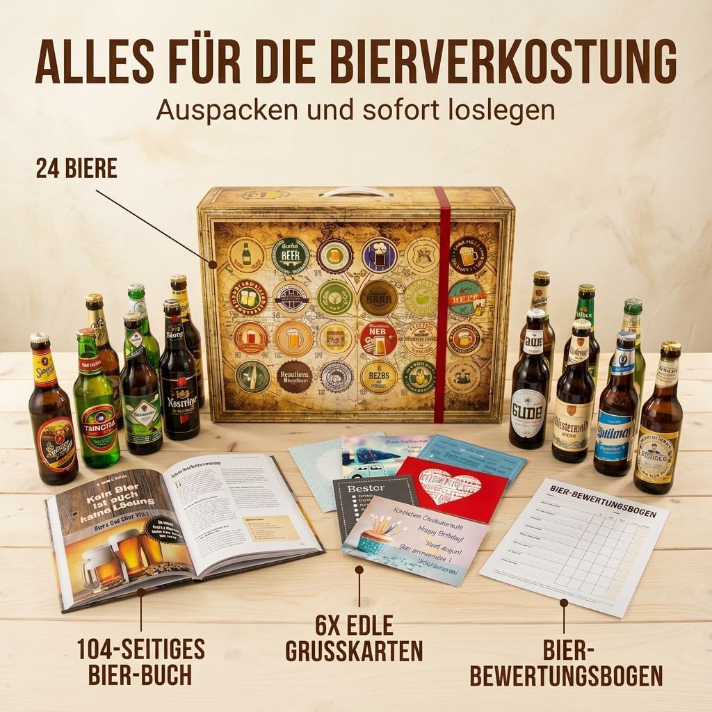 Oldtimer 80 - Beers from all over the World - for Grandma for Birthday - Advent Calendar 2024 2025 Beer – Bild 3