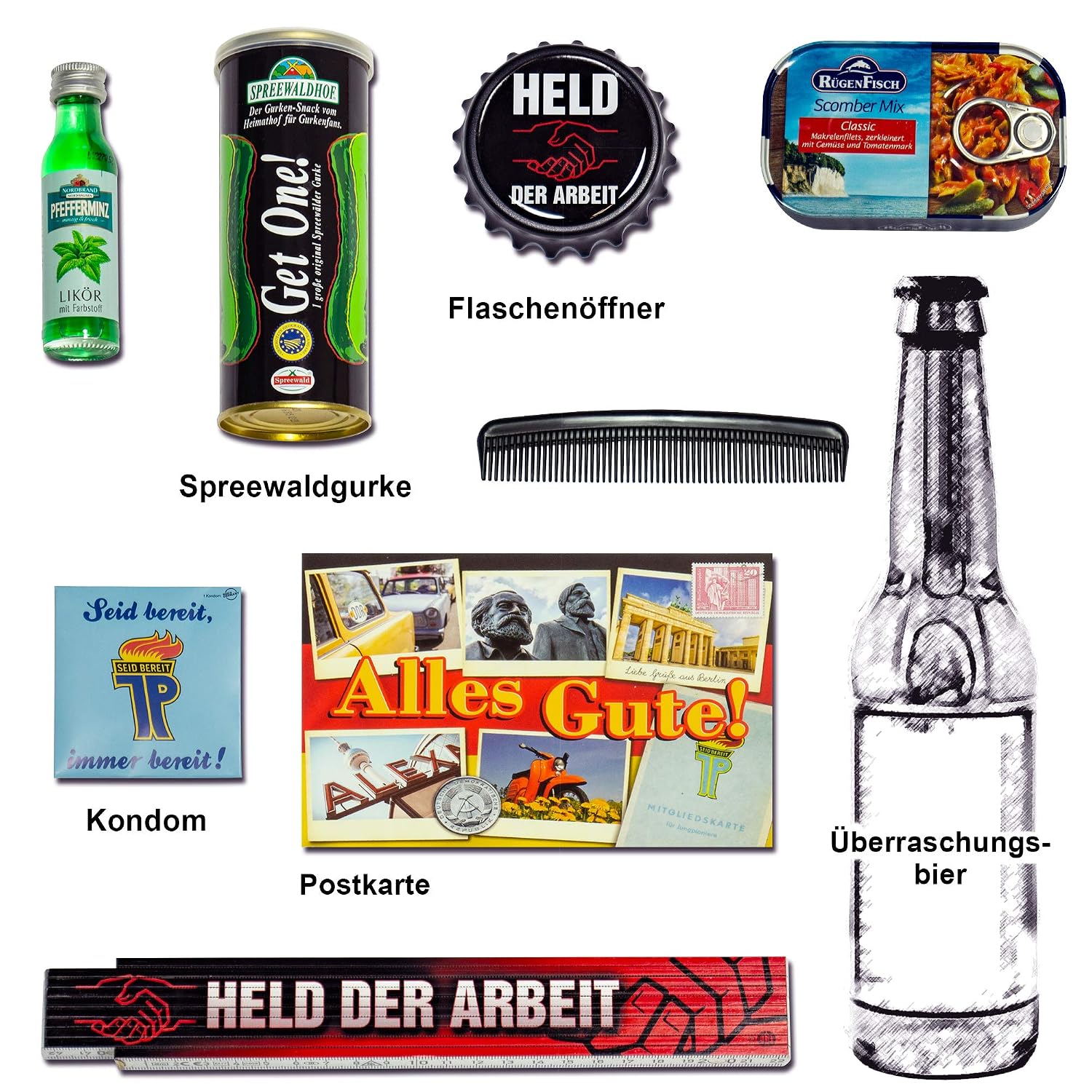 Oldtimer 90 / 90th Birthday Gift / DDR Gift Box Man – Bild 6