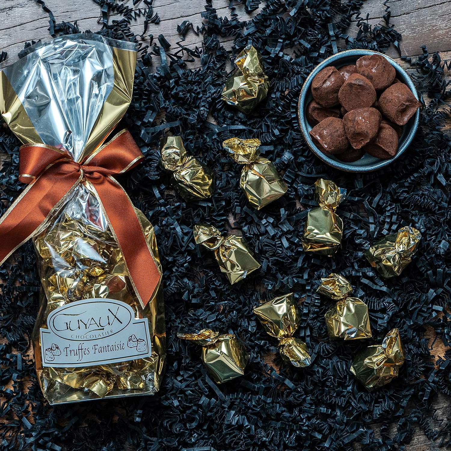 Gift Set Champagne with Finest Chocolate Truffles from France | Gift Basket with Champagne for Men and Women for Birthday, Christmas and Anniversary – Bild 4