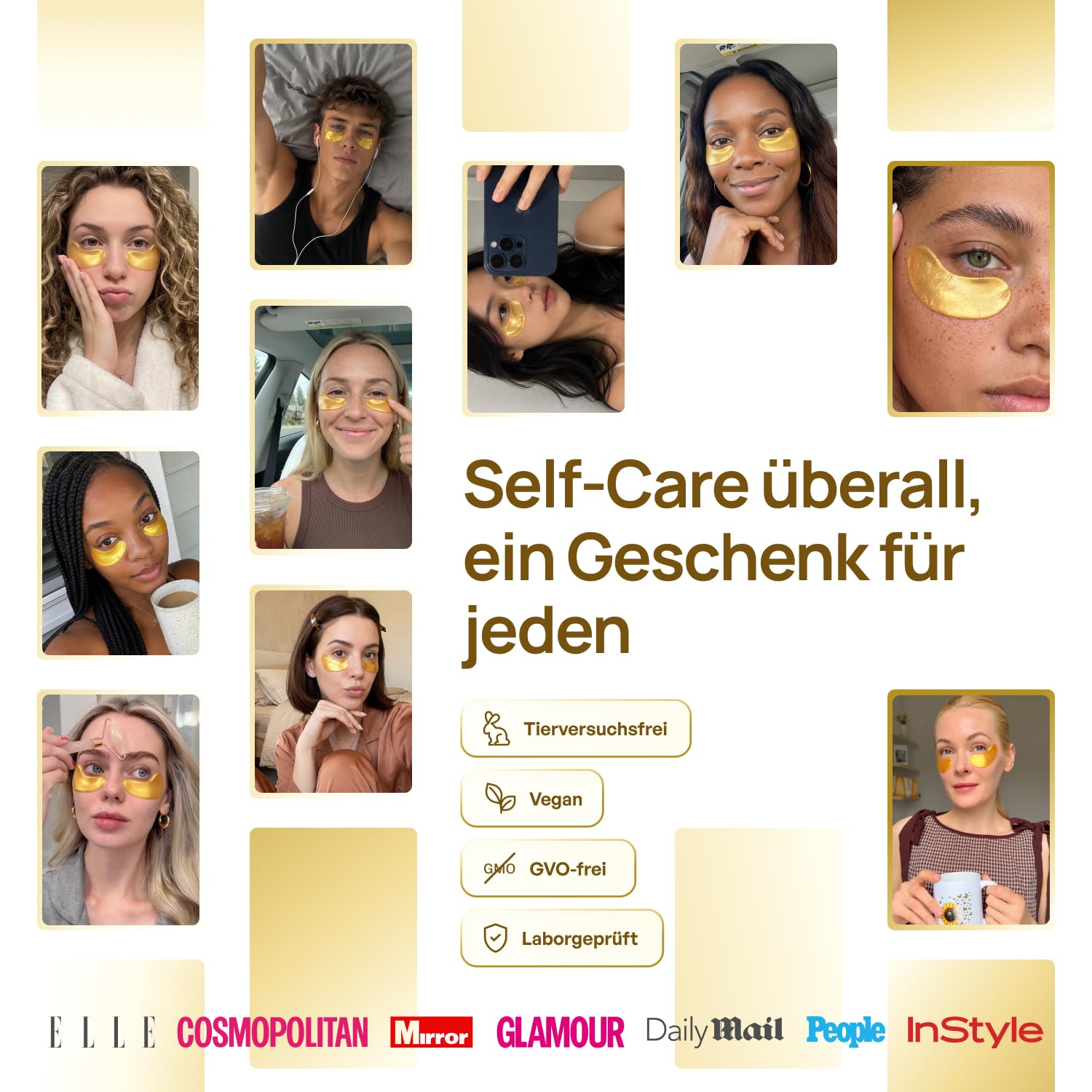 PLANTIFIQUE 30 Pairs Eye Pads Against Dark Circles and Bags – Bild 8